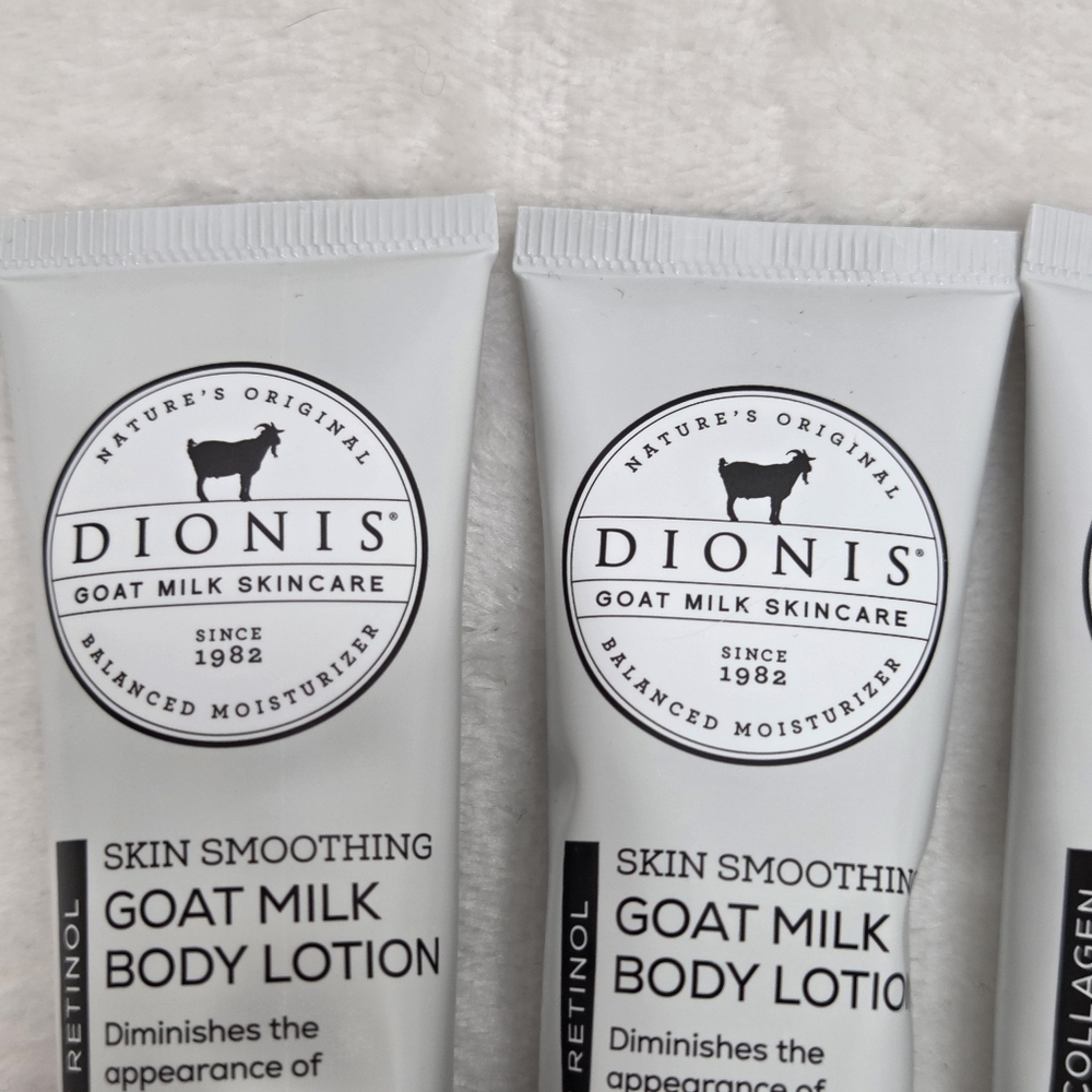 ​Dionis Goat Milk Skincare Mini Set Of 4- Lotion & Serum (Retinol/Collagen) New - Picture 5 of 8